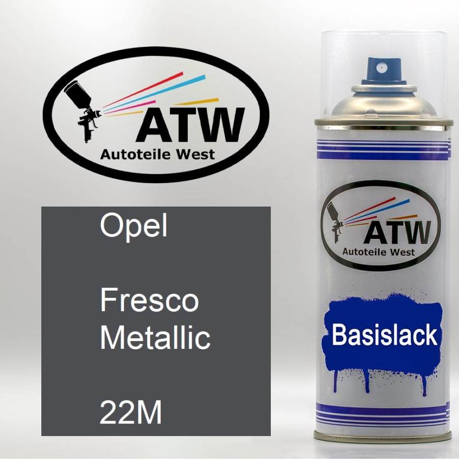 Opel, Fresco Metallic, 22M: 400ml Sprühdose, von ATW Autoteile West.